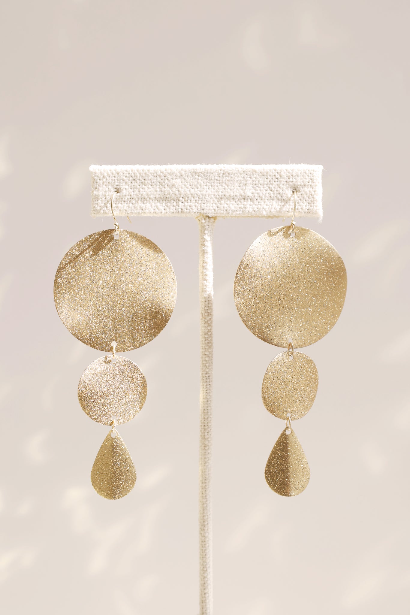 Statement Disk Earrings - Gold