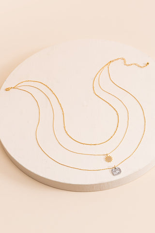 Layered Sun Necklace