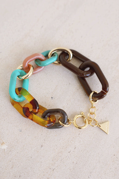 Resin Chain Link Bracelet