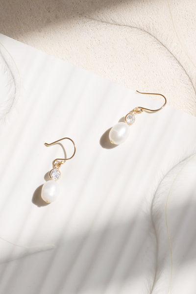 Dainty Pearl Earrings