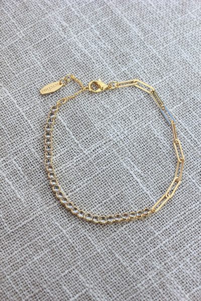 Half Chain Tennis Bracelet