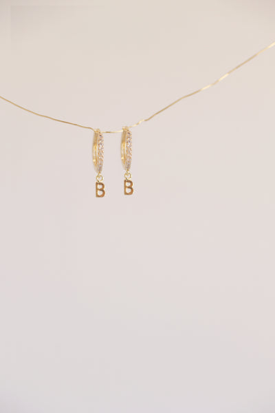 The Mini Monogram Huggie Earrings