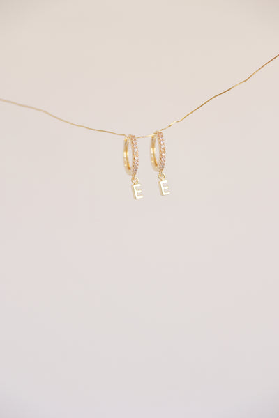 The Mini Monogram Huggie Earrings