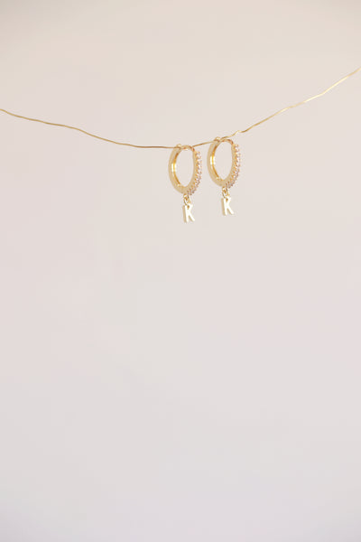 The Mini Monogram Huggie Earrings