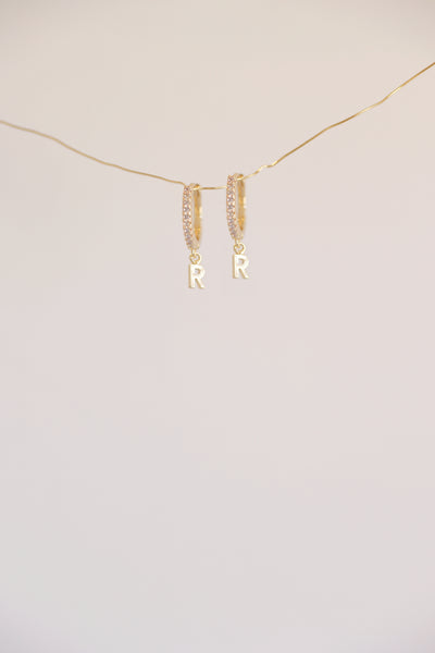 The Mini Monogram Huggie Earrings