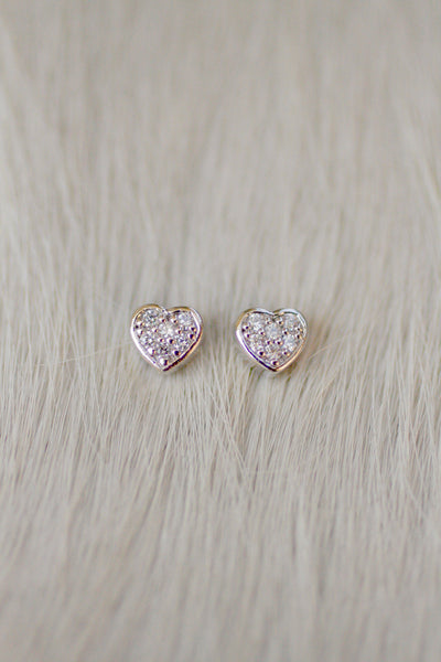 Matched Petite Heart Critter Studs